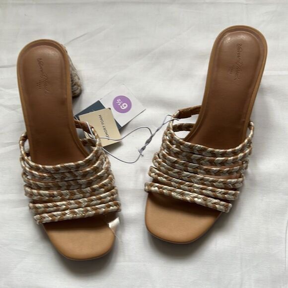𝅺⭐️nwt Universal Threads Rachel Woven Block Heel Slide Sandals⭐️ - Picture 6 of 8